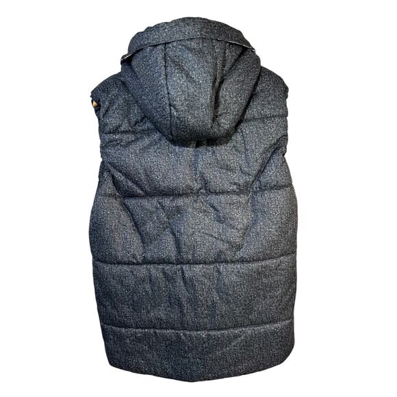 Dang Kko Mens Puffer Hooded Vest Gray Size Large Gorp Core Neutral Winter Casual - Picture 2 of 10